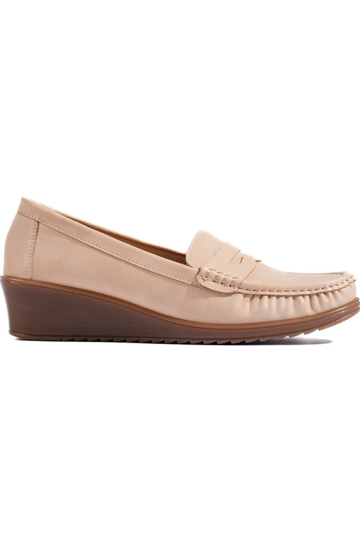 Women's moccasins beige Women's moccasins beige