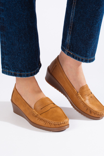 Women's moccasins Brown color 2