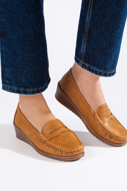 Women's moccasins Brown color