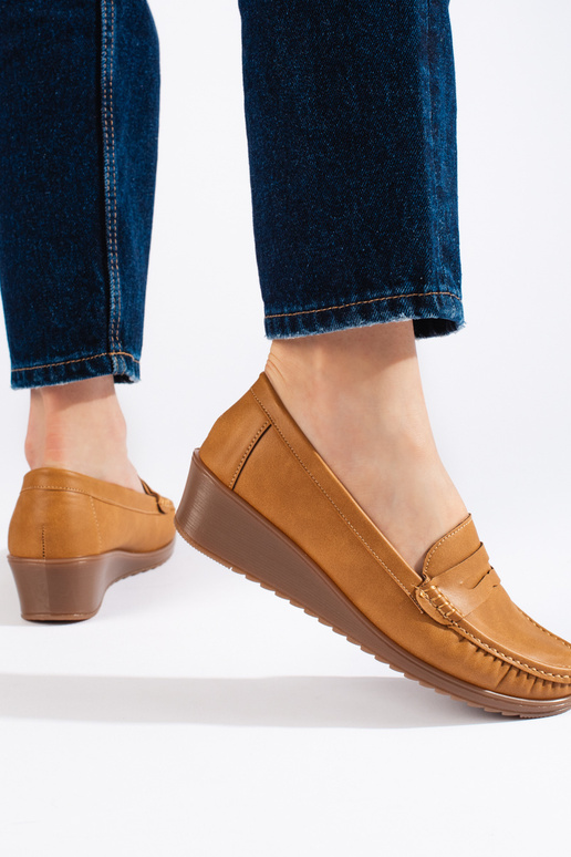 Women's moccasins Brown color
