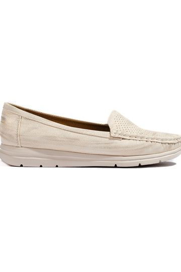 beige Women's moccasins