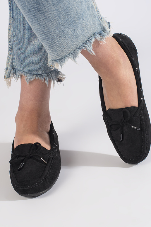 of suede Women's moccasins black