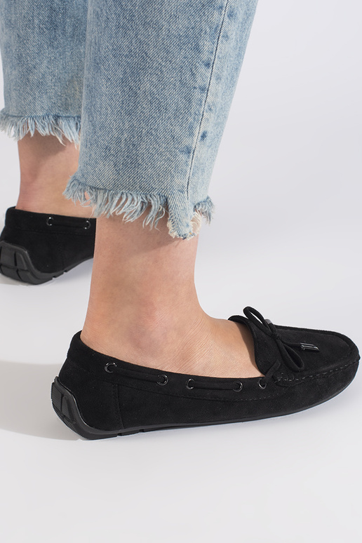 of suede Women's moccasins black