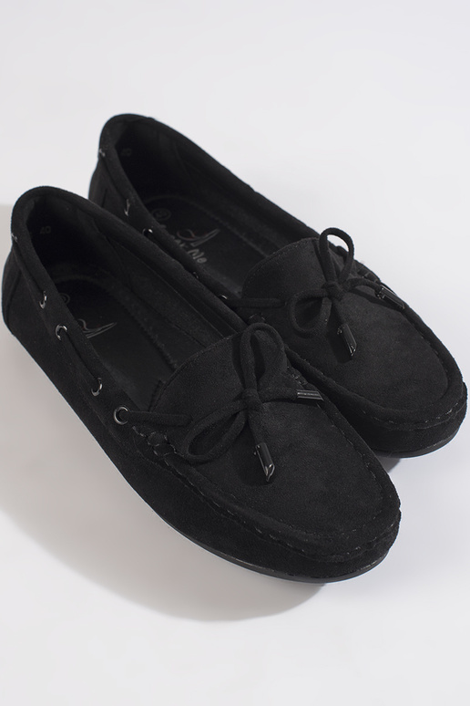 of suede Women's moccasins black