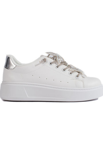 White sports shoes with...