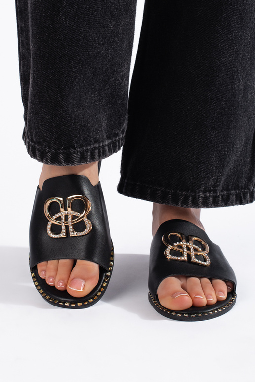 black slippers black slippers