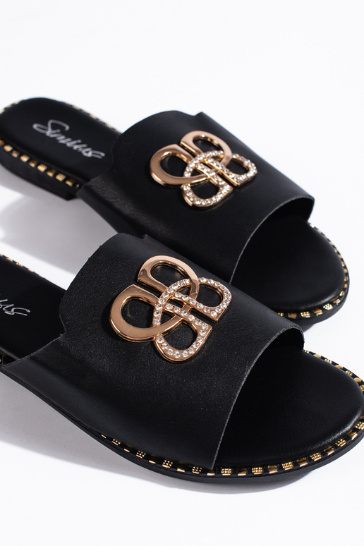 black slippers black slippers