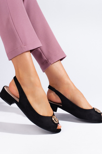 black of suede sandals 2