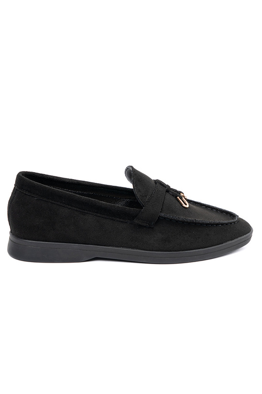 INomens moccasins of suede black