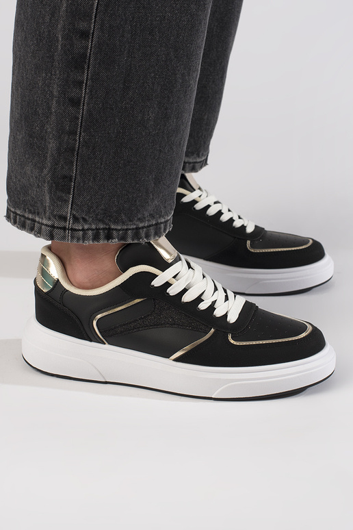 Sneakersy damskie czarne Sneakersy damskie czarne