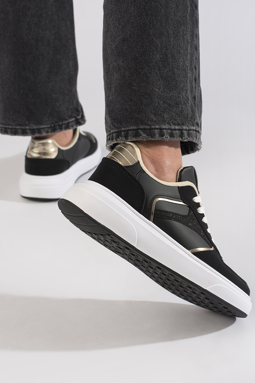 Sneakersy damskie czarne Sneakersy damskie czarne