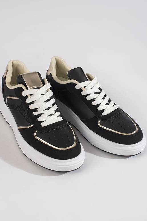 Sneakersy damskie czarne Sneakersy damskie czarne