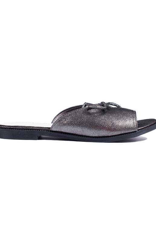 silver color  slippers