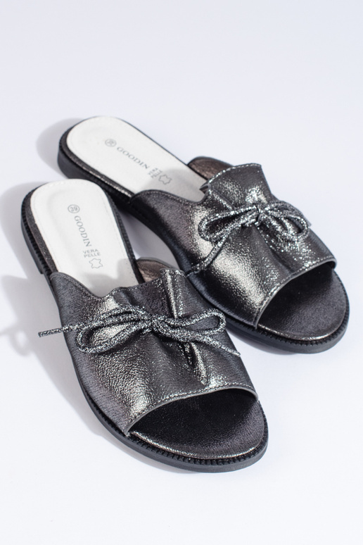 silver color  slippers