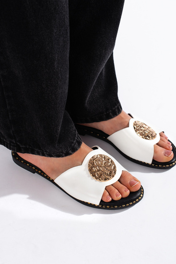 Eleganckie białe klapki... 2