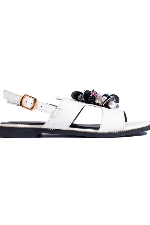 White color  sandals White color  sandals
