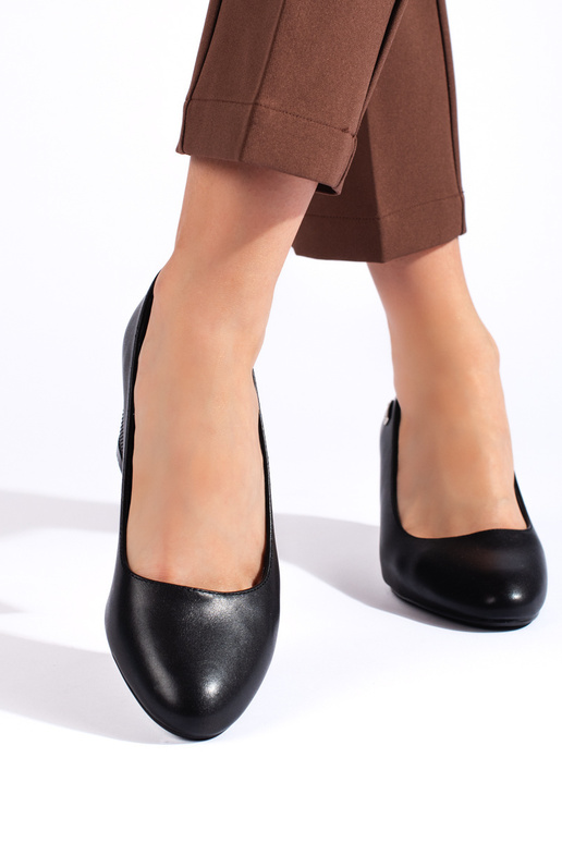 black High heels on the heel Sergio...