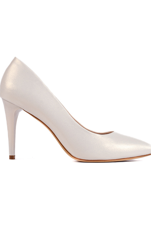 White color perłowe High heels White color perłowe High heels