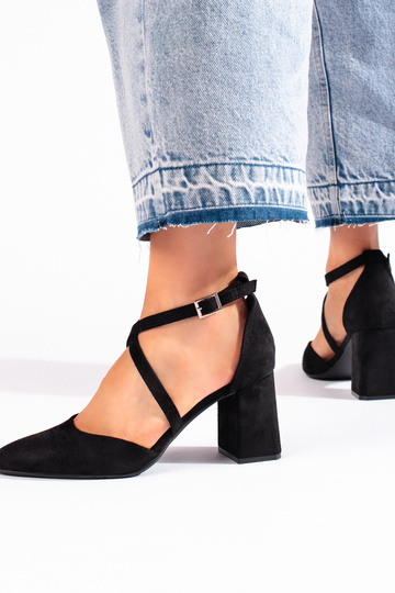 of suede black High heels... 2