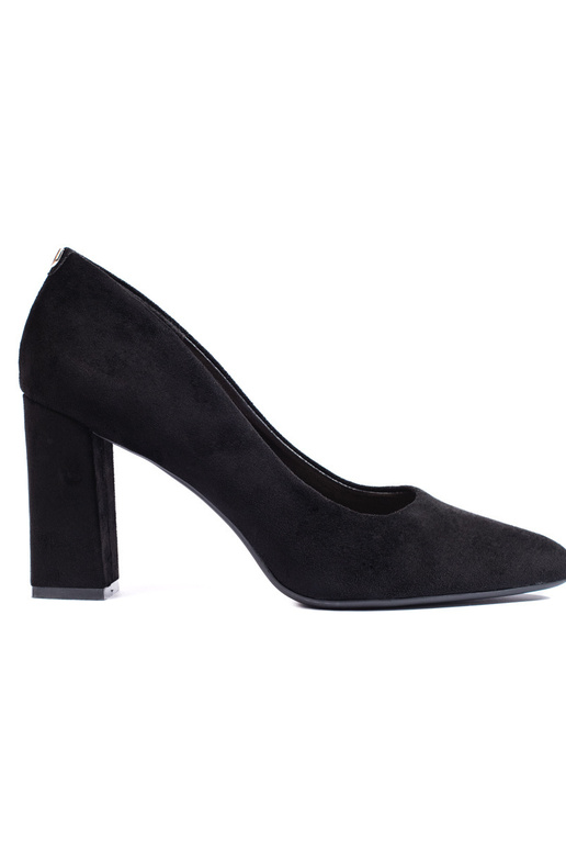 black of suede High heels on a thick... black of suede High heels on a thick...