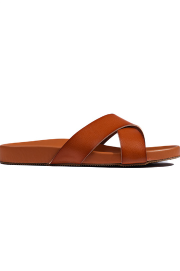 Women's camel flip-flops...