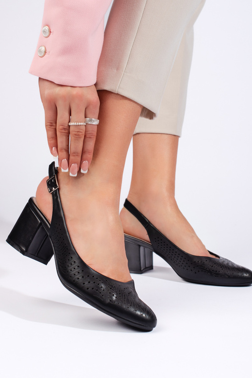 with elements of openwork black High... with elements of openwork black High...