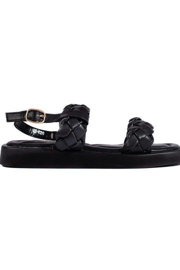 black sandals