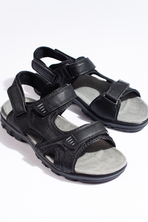 black sandals