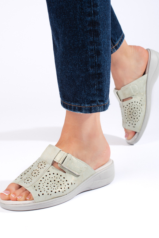 with elements of openwork  sandals