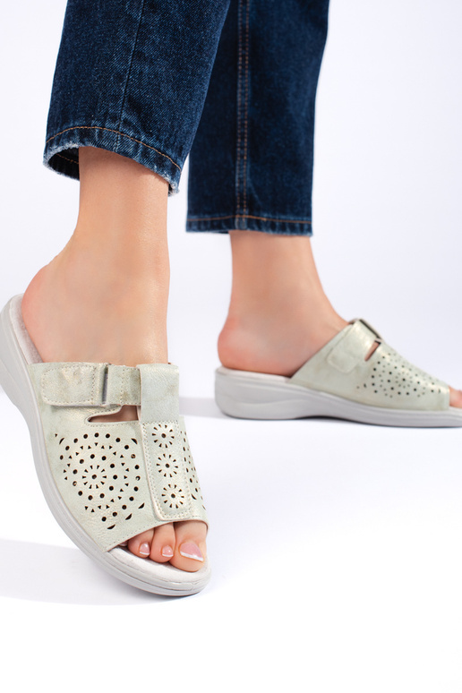 with elements of openwork  sandals