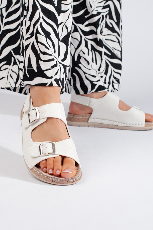 White color sandals  zapinane White color sandals  zapinane