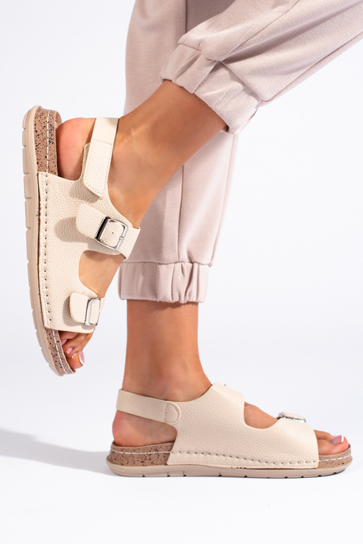 beige  sandals