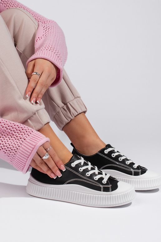 Black classic model women's sneakers...