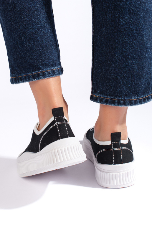 Czarne damskie trampki damskie