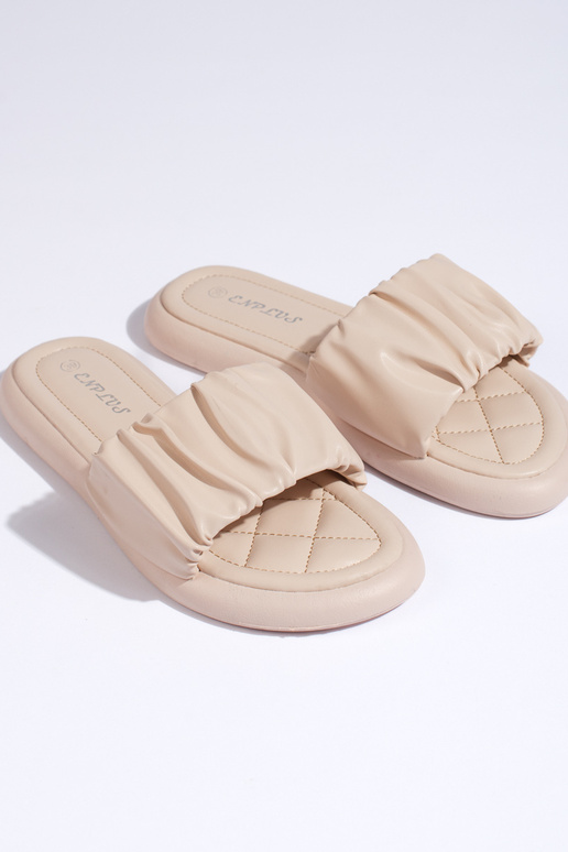 slippers  beige