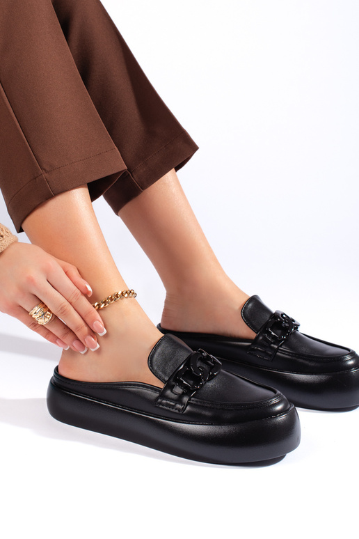 boots  black slippers