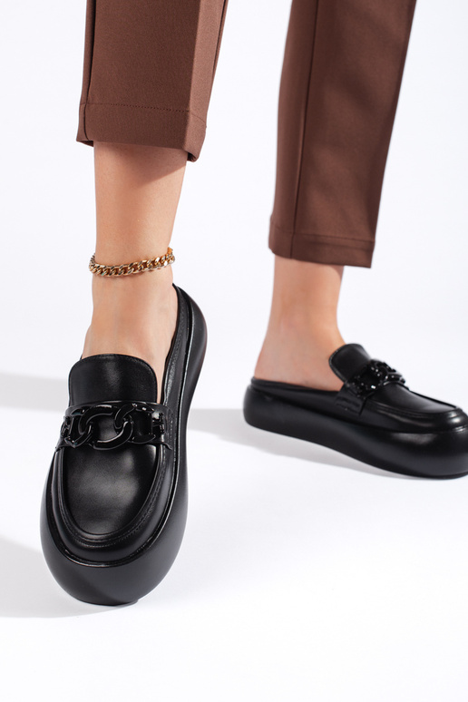 boots  black slippers