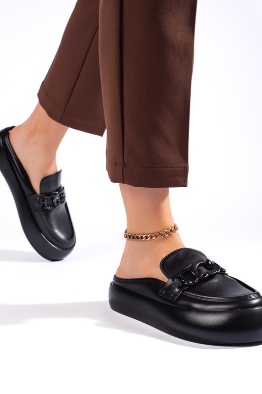 boots  black slippers