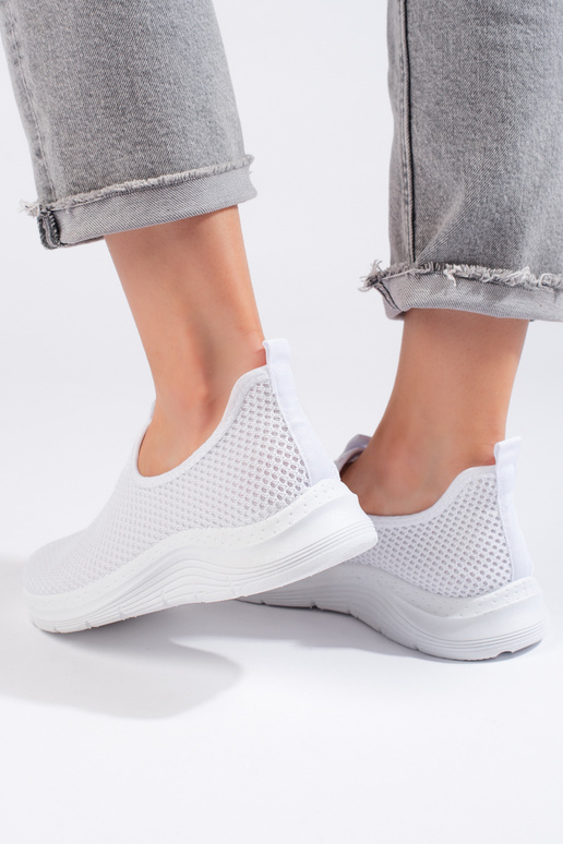 Białe tekstylne buty sportowe Białe tekstylne buty sportowe