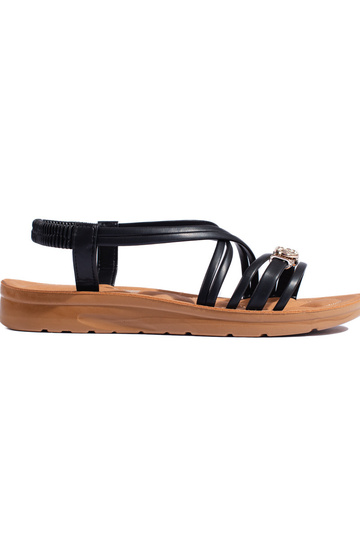 black  sandals z grubą...