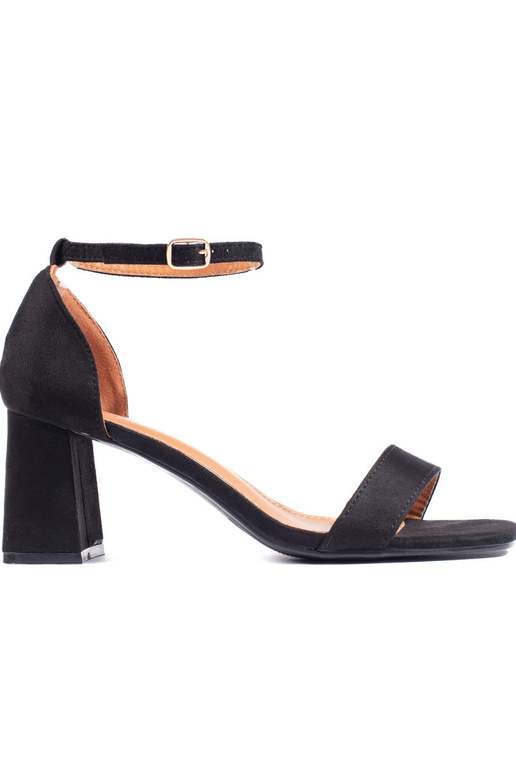 of suede black sandals