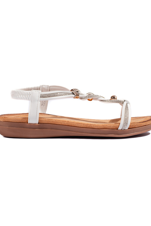Persistent model white color sandals
