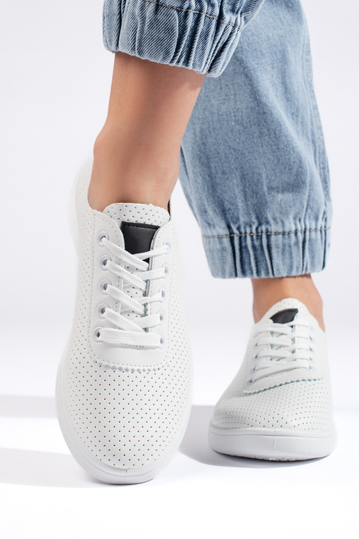 Czarne wiązane półbuty damskie Czarne wiązane półbuty damskie