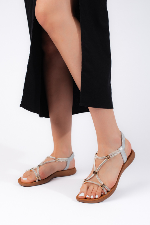 silver color   sandals silver color   sandals