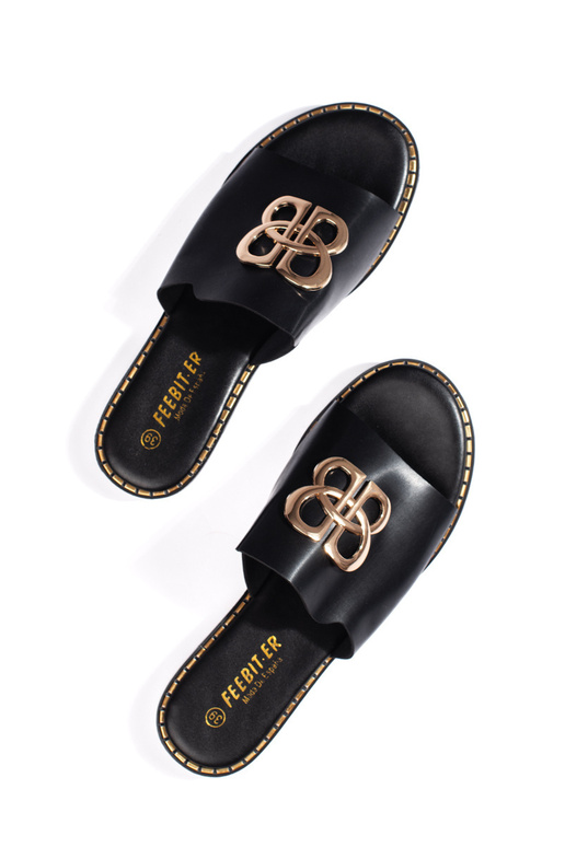 black  slippers