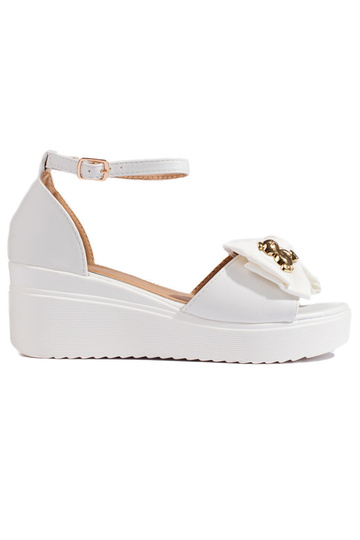 White color  sandals