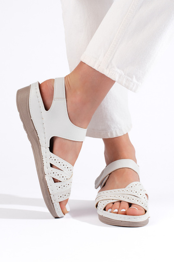white color sandals 2