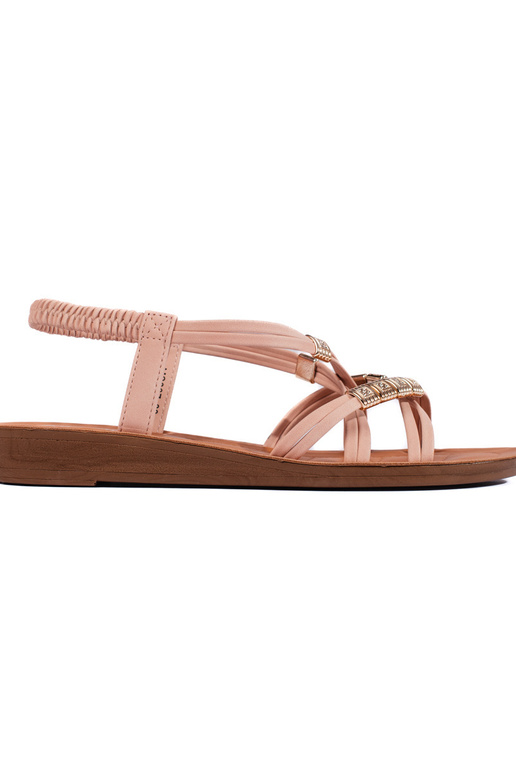 White color sandals  z przeplatanymi...