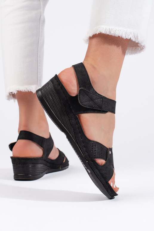 Sandały damskie na koturnie na rzep... Sandały damskie na koturnie na rzep...