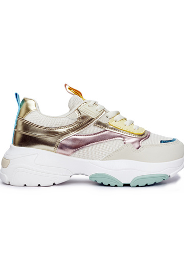 Sporty style shoese on a...